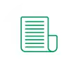 Ícone decorativo de documento do formulário de contato